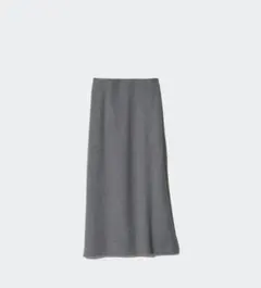 ユニクロ　グレー ウール混紡 タイトスカート