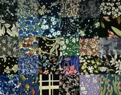 リバティタナローン　ハギレ　パッチワーク用　約6センチ角×30枚　6-1