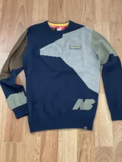 美品　New Balance パッチワークセーター　ゴルフ