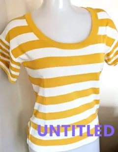 [日本製]UNTITLED ボーダーニット
