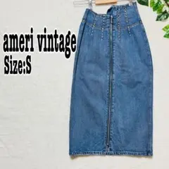 美品♪AMERI デニム フレアスカートAMERI×JAPAN DEINM - メルカリ