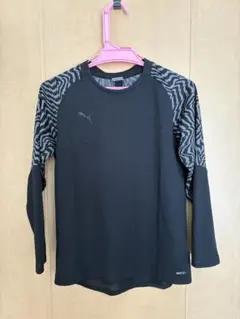 PUMA 長袖カットソー ブラック ゼブラ柄