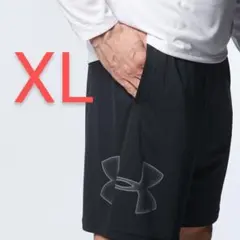 アンダーアーマー メンズ ハーフパンツ グラフィックショーツ ブラック XL