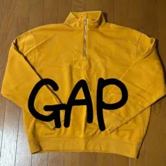【GAP】ギャップ　ハーフジップトレーナー　黄色