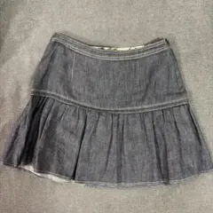 【BURBERRY BLUE LABEL】デニムフレアスカート