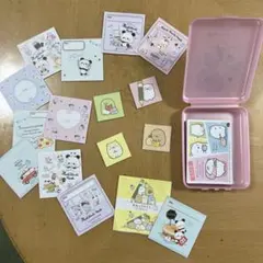 すみっコぐらし と　もちもちぱんだの カードとメモ用紙セット