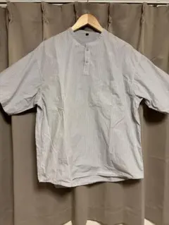 ストライプ 半袖シャツ Lサイズ