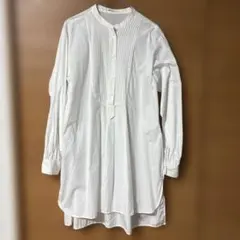 CRAFT standard ホワイト 長袖シャツ ミディ丈