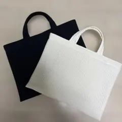 ピオヌンナルミルク ネイビー コットン トートバッグ - メルカリ
