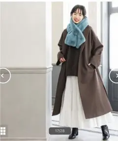 COCA ビックシルエット　チェスターコート ブラウン　Mサイズ