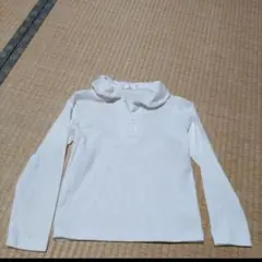 白ポロシャツ 長袖