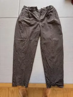 CAMIEL FORTGENS ナイロンパンツ グリーン イージーワイドパンツ 