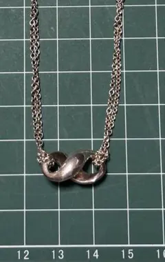 Tiffany&co ティファニー　インフィニティダブルチェーンネックレス