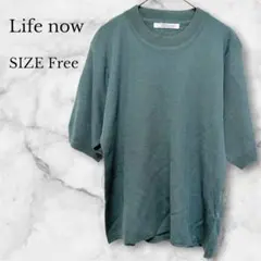 夏季針織衫 短袖 綠色 圓領 優雅 成熟休閒 慵懶感