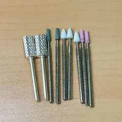 【値下中】プロ用ネイルマシン ビット 9本セット コース カーボランダムビット