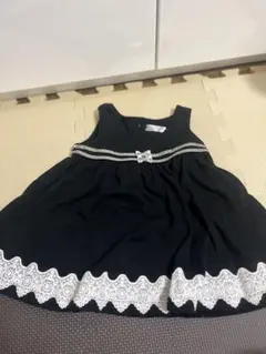 ② 黒 ノースリーブ ワンピース 80cm