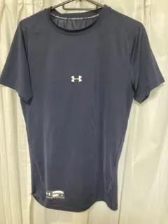 UNDER ARMOUR ネイビー 半袖アンダーシャツ LG