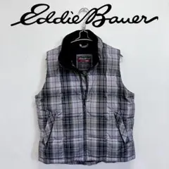 Eddie Bauer エディーバウアー チェック柄ダウンベスト