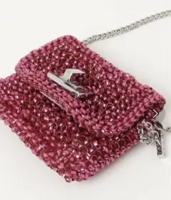 ANTEPRIMA ワイヤーバッグ ミニショルダー ピンク 極小 重ね付け