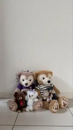 ダッフィー・シェリーメイ・ぬいぐるみセット