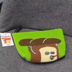 パンどろぼう 刺繍ポーチ グリーン 化粧品/文房具収納に