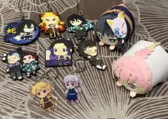 鬼滅の刃 丸マスコット、ラバーストラップ、アクリルキーホルダー 10点セット