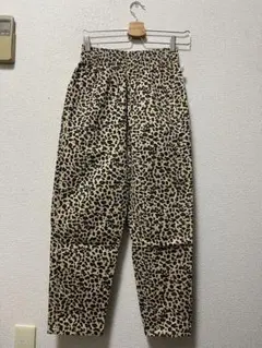 クックマン　イージーシェフパンツ　/S　レオパード　豹柄　ワイド　cookman