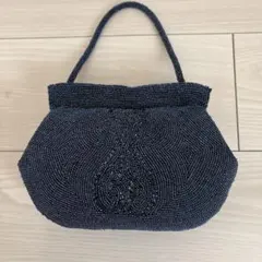 美品 ビーズバッグ　がま口バッグ 和装小物 レトロ　アンティーク　ヴィンテージ