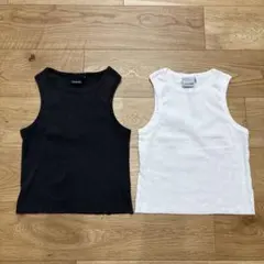 【オーストラリア購入】Ghanda タンクトップ 2枚セット グレー 白のサムネイル