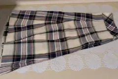 チェックプリーツミニスカート