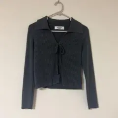 Auntie Rosa Holiday レースアップポロニット