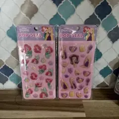 ディズニークリスタルぷくぷくシール2枚セット