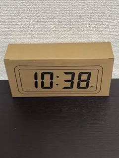 新品⭐︎無印良品 ⭐︎デジタル時計・中 ホワイト MUJI 置時計のサムネイル