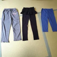 ユニクロなど　キッズ スパッツ レギンス 3点セット 女の子 130