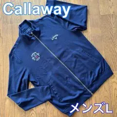 Callaway キャロウェイ 長袖 ロゴ刺繍 フルジップ ジャケット L