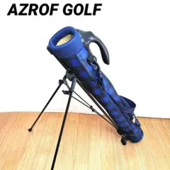 AZROF GOLF セルスタンド クラブケース アズロフブルーチェック 美品のサムネイル