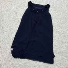 LAISSE PASSE ネイビー パーティードレス フォーマル