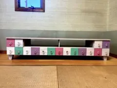 カラフル引き出し付きテレビ台