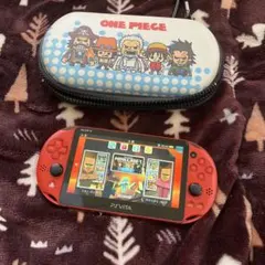 赤 PS Vita 本体 ONE PIECE ケース付き