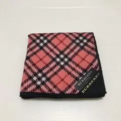 BURBERRY ピンク チェック柄 ハンカチ