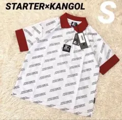 STARTER×KANGOLスターター　カンゴール 半袖ポロシャツ　ホワイト　Sのサムネイル