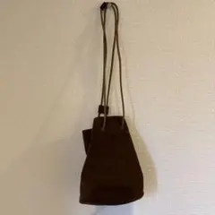 スウェード ショルダーバッグ