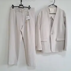 未使用　プラステ パンツスーツ ノーカラージャケット　セットアップ
