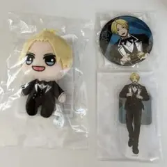 サカモトデイズ 朝倉シン アクリルスタンド 缶バッジ ぬいぐるみ セット