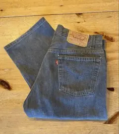 80年代Levi's 501 USA製 赤文字 ブラック W30 ナイロンフットのサムネイル