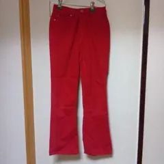 ストレートデニム パンツ レッド 赤　ズボンのサムネイル