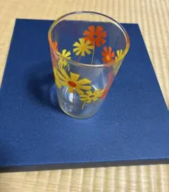 花柄ガラスコップ 6個セット　昭和レトロ