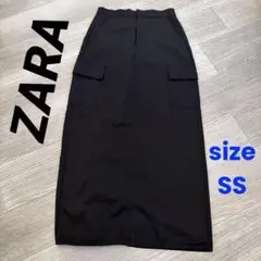 ZARA⭐︎夏クールなミリタリーカーゴタイトスカートXS【中古】D52のサムネイル