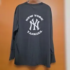 水陸両用　UV対策　耐塩素　ストレッチ　MLB　NY 　ヤンキース　長袖 L 黒のサムネイル