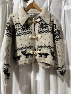 古着 ノルディック セーター カーディガン